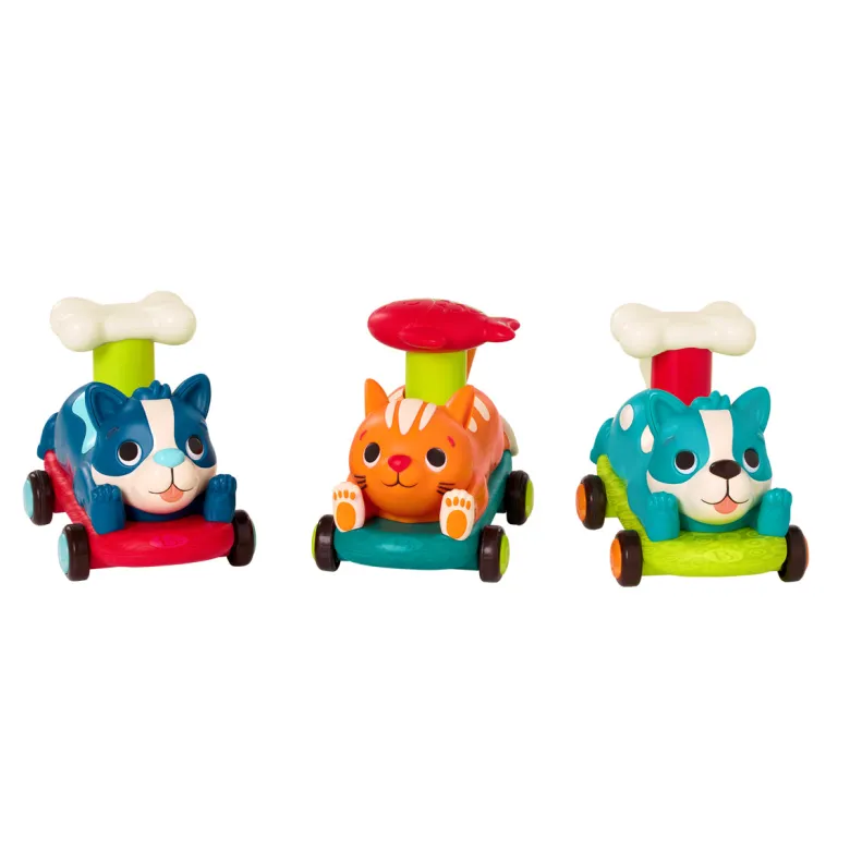 B Toys Animal Cars, Push & Go, Assorted Variants - Price is for 1 Piece