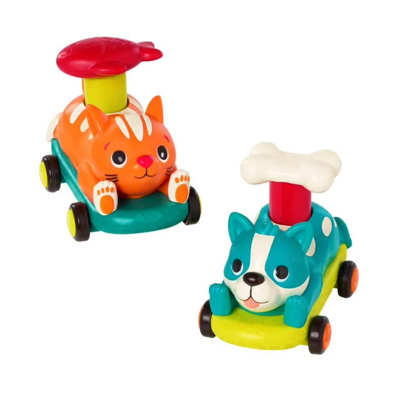B Toys Animal Cars, Push & Go, Assorted Variants - Price is for 1 Piece