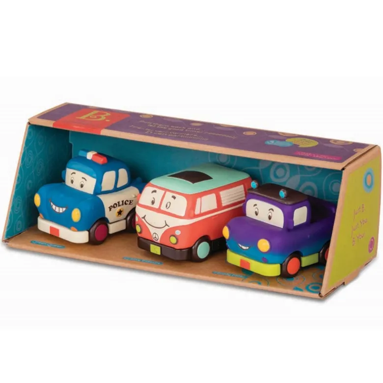 B Toys Mini Pull-Back Cars