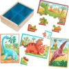 B Toys Puzzle, 4-in-1 - Dino
