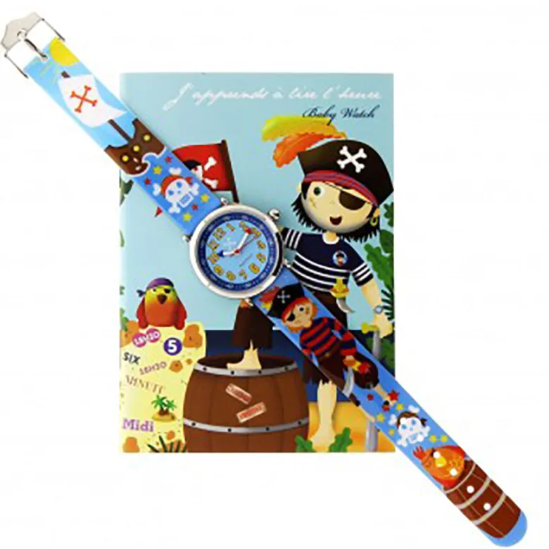 Babywatch Children's Learning Watch, Pirate - Educational Clock for Ages 6-9