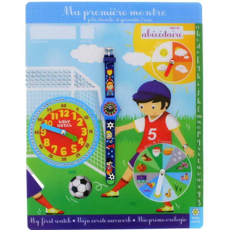 Babywatch Kids Watch, Soccer - Educational Clock for Ages 5-7