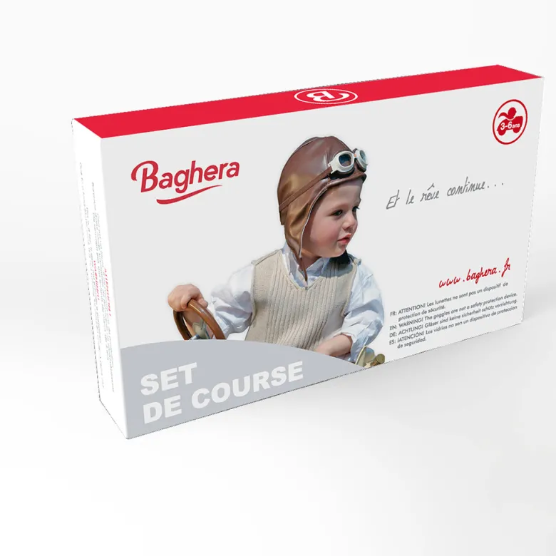 Baghera Dress-Up Set with Glasses and Hat for Pilot or Racer