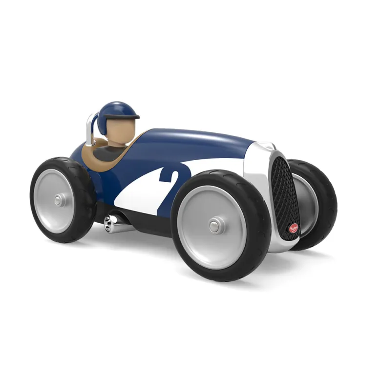 Baghera Racing Car, White and Blue