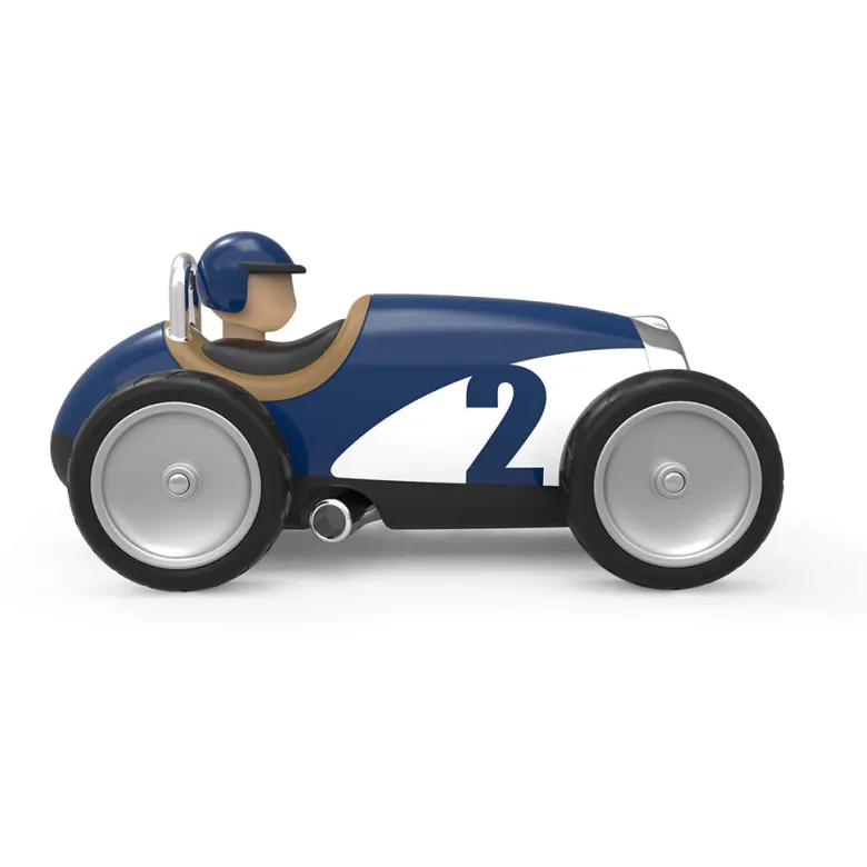 Baghera Racing Car, White and Blue