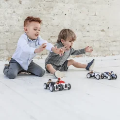 Baghera Racing Car, White and Blue