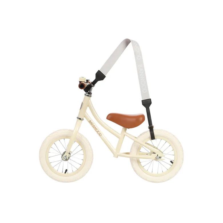Banwood Carry Strap, Shoulder Strap for Skateboard, Scooter, and Balance Bike – Cream