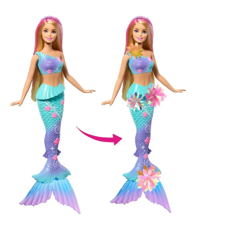 Barbie Blooming Magic White havfrue dukke