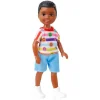 Barbie Chelsea dukke, Blå short og t-shirt m. emoji