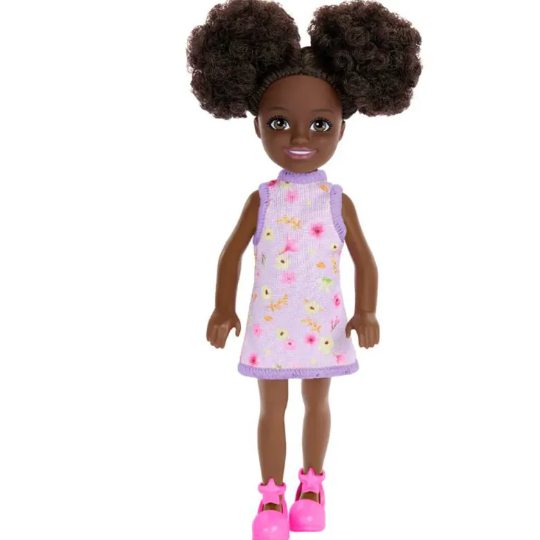 Barbie Chelsea dukke, Sort hår og lilla kjole