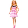 Barbie dukke Fashionista dukke, Pink og hvidstribet kjole