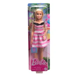 Barbie dukke Fashionista dukke, Pink og hvidstribet kjole
