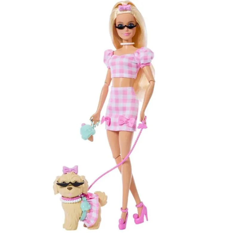 Barbie dukke og hund, Barbie Twinning Looks Blonde Bows