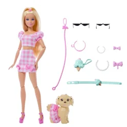 Barbie dukke og hund, Barbie Twinning Looks Blonde Bows