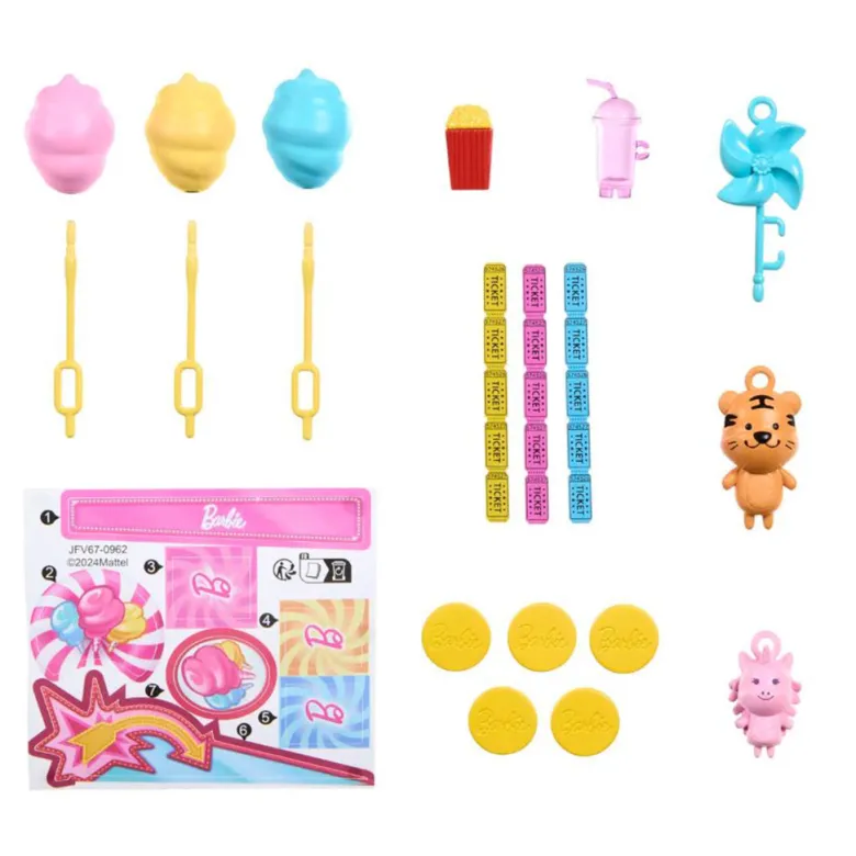 Barbie Mysteries, Candyfloss & Spil legesæt inkl 10 dele