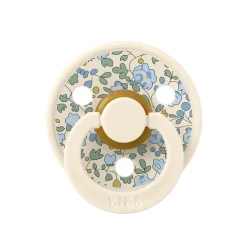 Bibs Liberty, 2-Pack Color, Natural Rubber Pacifiers, Size 2 - Eloise - Dusty Blue Mix