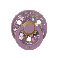 Bibs Liberty, 2-Pack Colour, Natural Rubber Pacifiers, Size 2 – Chamomile Lawn – Violet Sky Mix