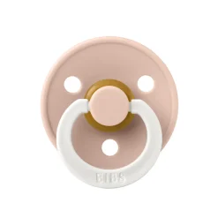 Bibs Natural Rubber Pacifier, Size 2 - Blush GLOW