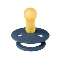 Bibs Natural Rubber Pacifier, Size 2 - Steel Blue