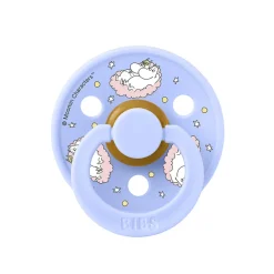 Bibs Natural Rubber Pacifier, 2-Pack, Size 2 - Moomin, Dreaming - Baby Pink Mix