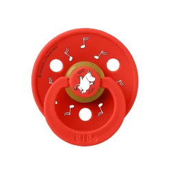 Bibs Natural Rubber Pacifiers, 2-Pack, Size 2 - Moomin, Dancing Candy - Apple Mix