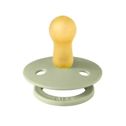 Bibs Natural Rubber Pacifier, 2-Pack, Size 2 - Moomin - Ivory Mix