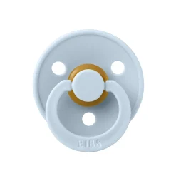 Bibs Natural Rubber Soother, Size 2 – Baby Blue