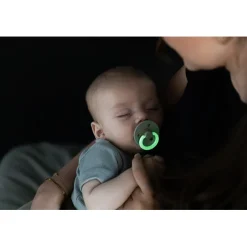 Bibs Pacifier in Natural Rubber, Size 2 – Sage GLOW