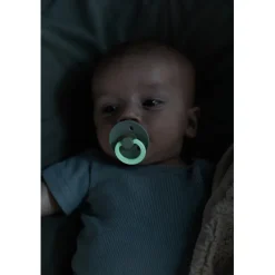 Bibs Pacifier in Natural Rubber, Size 2 – Sage GLOW