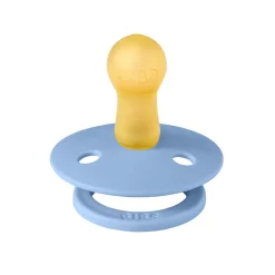 Bibs Pacifier in Natural Rubber, Size 2 – Sky Blue