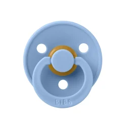 Bibs Pacifier in Natural Rubber, Size 2 – Sky Blue