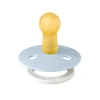 Bibs Pacifier, Natural Rubber, Size 2 – Baby Blue GLOW