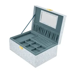 Bon Dep Jewelry Box with Liberty Print, Square - Katie and Millie Light Blue