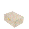Bon Dep Jewelry Box with Liberty Print, Square - Swirling Petals Pink