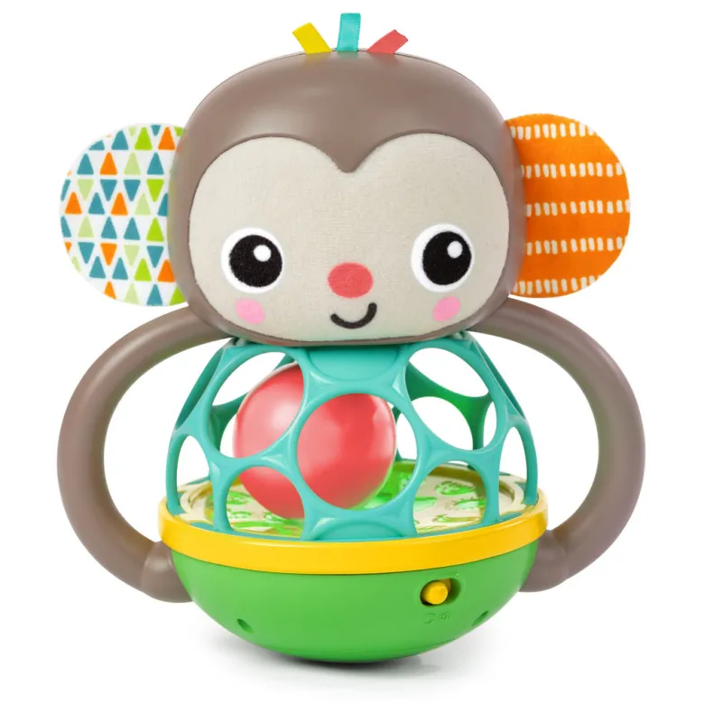 Bright Starts Baby Toy, Grab and Shake - Monkey Oball