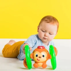 Bright Starts Baby Toy, Roll & Glow Monkey
