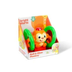 Bright Starts Baby Toy, Roll & Glow Monkey