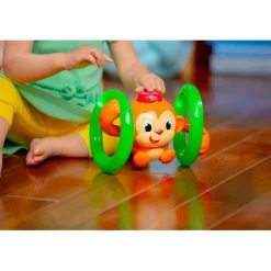 Bright Starts Baby Toy, Roll & Glow Monkey