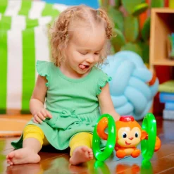 Bright Starts Baby Toy, Roll & Glow Monkey