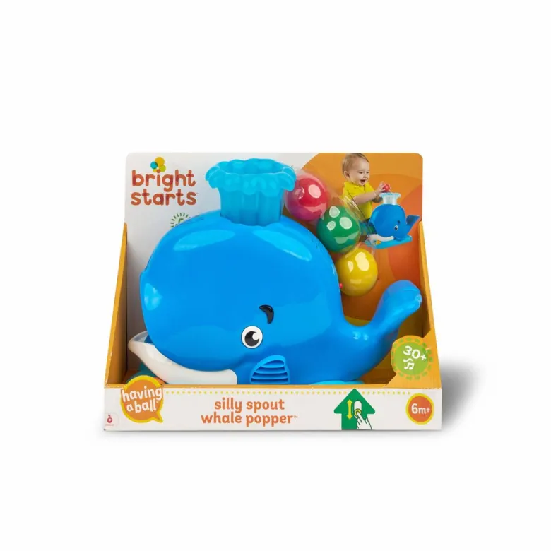 Bright Starts Baby Toy, Silly and Bubbly Whale