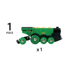Brio Large Green Locomotive, Battery-Powered