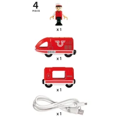 Brio Rechargeable Locomotive with Mini USB Cable - Red