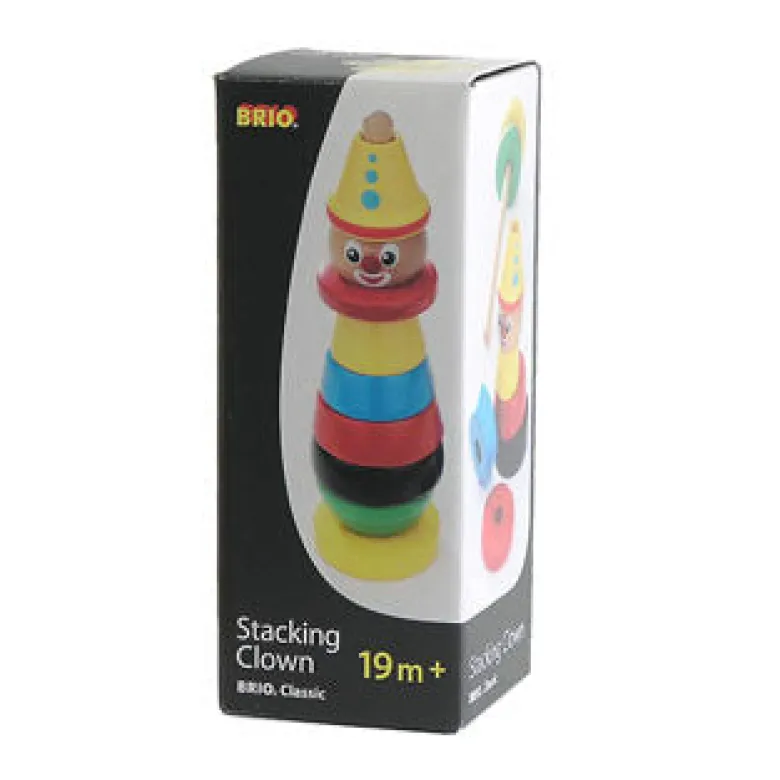 Brio Stacking Clown in Wood, Brio Classic