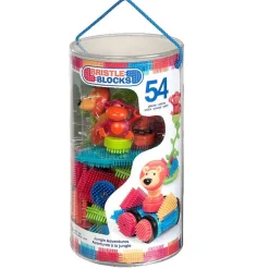 Bristle Blocks Building Set, 54 Pieces - Jungle Theme