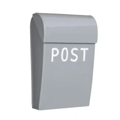Bruka Design Mailbox, Mini - Light Gray