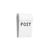 Bruka Design Mailbox, Mini - White with Black Lettering