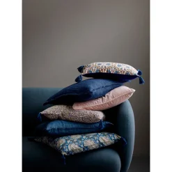 Bungalow Velour Cushion Cover, 50 x 50 cm – Atlantic