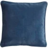 Bungalow Velvet Cushion Cover, 50 x 50 cm - China Blue