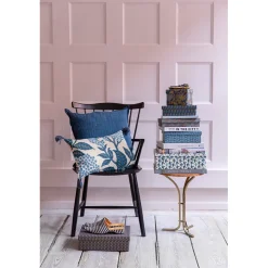 Bungalow Velvet Cushion Cover, 50 x 50 cm - China Blue