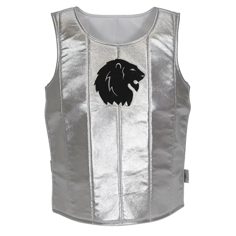 By Astrup Dress-Up – Knight’s Armor, Silver Vest – For Children Aged 3 and Up